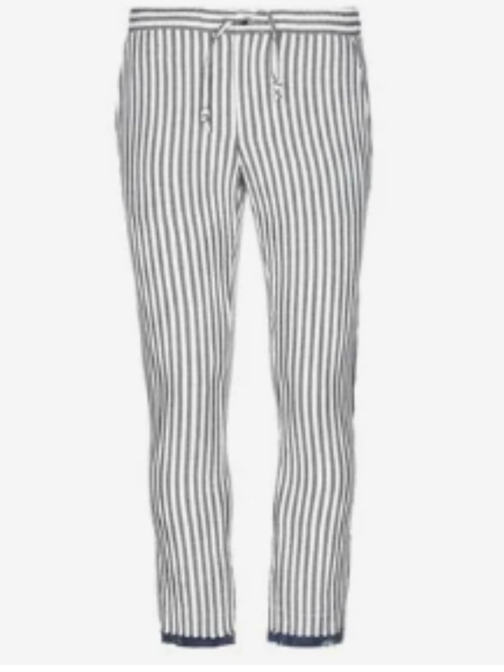 Daniele Alessandrini Italy Blue White Pinstripe Slim Trousers Pants Men's 32